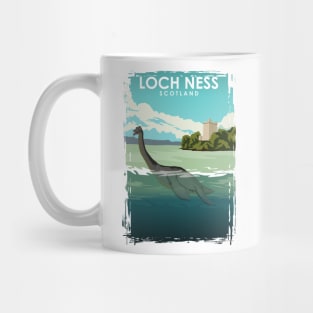 Loch Ness Scotland Travel Poster Mug